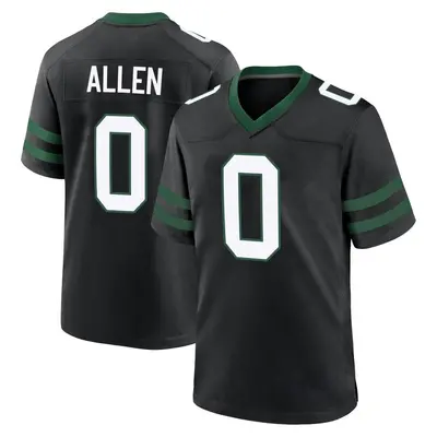 Men's Game Braelon Allen New York Jets Black Legacy Alternate Jersey