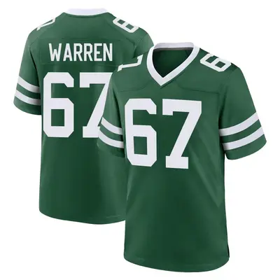 Men's Game Carter Warren New York Jets Green Legacy Jersey