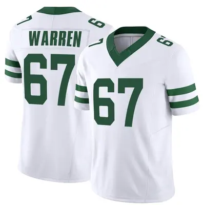 Men's Game Carter Warren New York Jets White Legacy Jersey