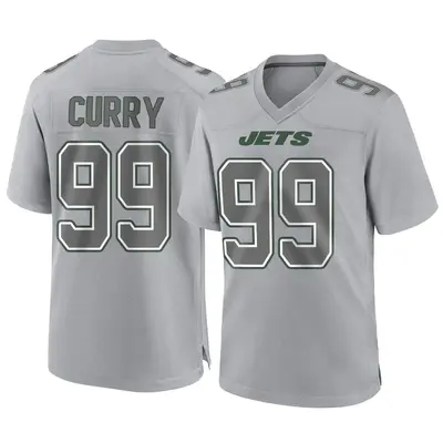 Men's Game Vinny Curry New York Jets Gray Atmosphere Fashion Jersey