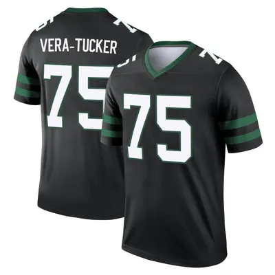 Men's Legend Alijah Vera-Tucker New York Jets Black Legacy Jersey