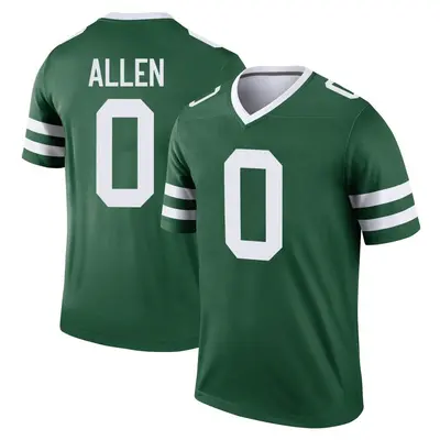 Men's Legend Braelon Allen New York Jets Green Legacy Jersey