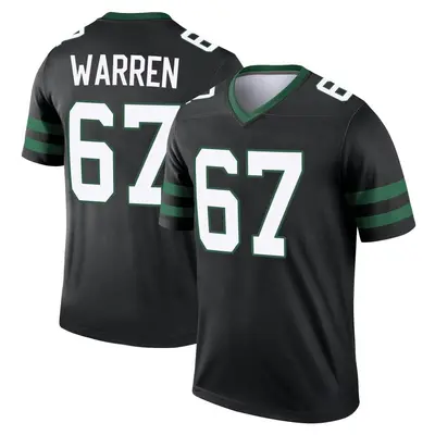 Men's Legend Carter Warren New York Jets Black Legacy Jersey