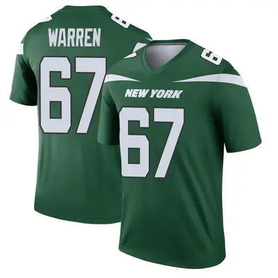 Men's Legend Carter Warren New York Jets Green Gotham Player Jersey