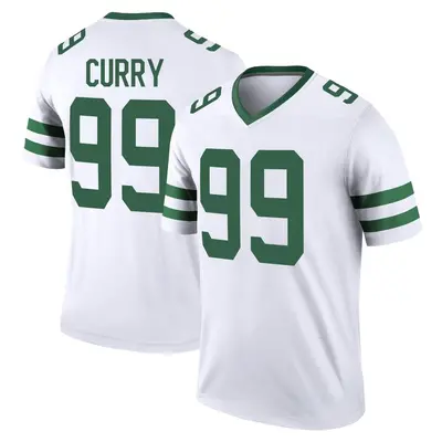 Men's Legend Vinny Curry New York Jets White Legacy Jersey