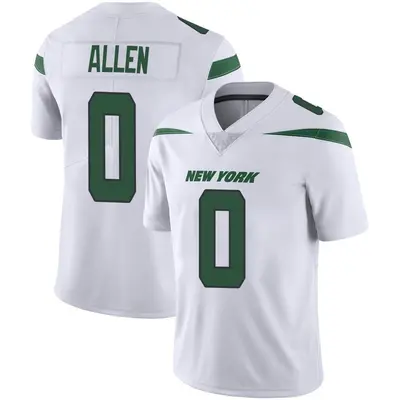 Men's Limited Braelon Allen New York Jets White Spotlight Vapor Jersey