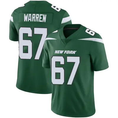 Men's Limited Carter Warren New York Jets Green Gotham Vapor Jersey