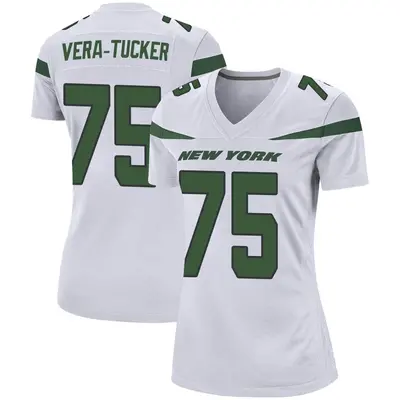 Women's Game Alijah Vera-Tucker New York Jets White Spotlight Jersey