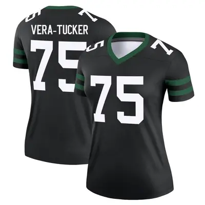 Women's Legend Alijah Vera-Tucker New York Jets Black Legacy Jersey