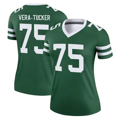 Women's Legend Alijah Vera-Tucker New York Jets Green Legacy Jersey