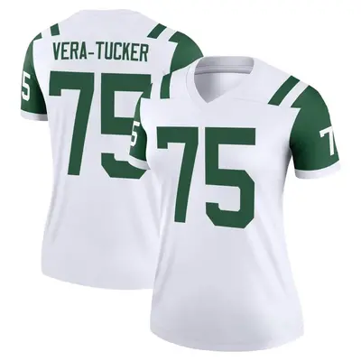 Women's Legend Alijah Vera-Tucker New York Jets White Classic Alternate Jersey