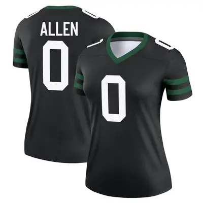 Women's Legend Braelon Allen New York Jets Black Legacy Jersey