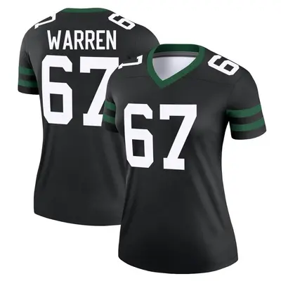 Women's Legend Carter Warren New York Jets Black Legacy Jersey