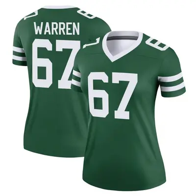 Women's Legend Carter Warren New York Jets Green Legacy Jersey