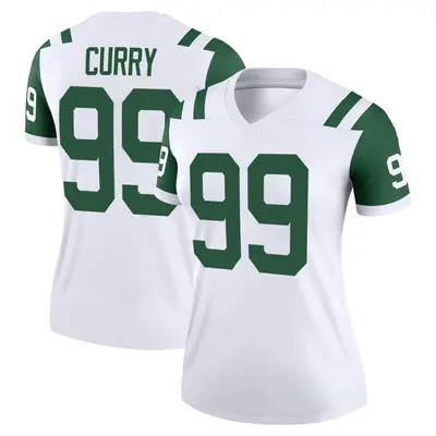 Women's Legend Vinny Curry New York Jets White Classic Alternate Jersey