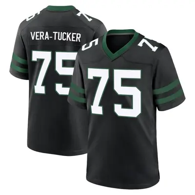 Youth Game Alijah Vera-Tucker New York Jets Black Legacy Alternate Jersey