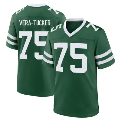 Youth Game Alijah Vera-Tucker New York Jets Green Legacy Jersey