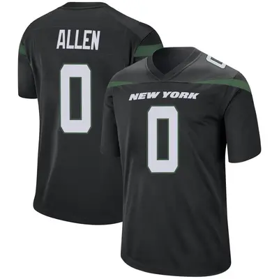 Youth Game Braelon Allen New York Jets Black Stealth Jersey