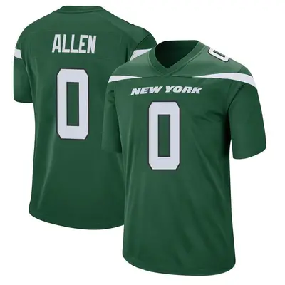 Youth Game Braelon Allen New York Jets Green Gotham Jersey