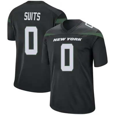 Youth Game Colby Suits New York Jets Black Stealth Jersey